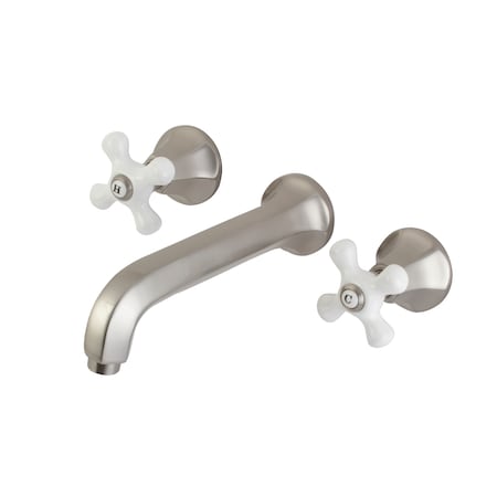 Metropolitan Roman Tub Faucet, Brushed Nickel, Wall Mount KS4028PX